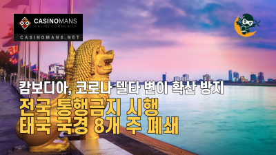 캄보디아 전국 통행금지 시행, 태국 국경 8개 주 폐쇄