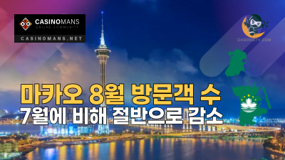 마카오 8월 방문객 수 절반으로 감소